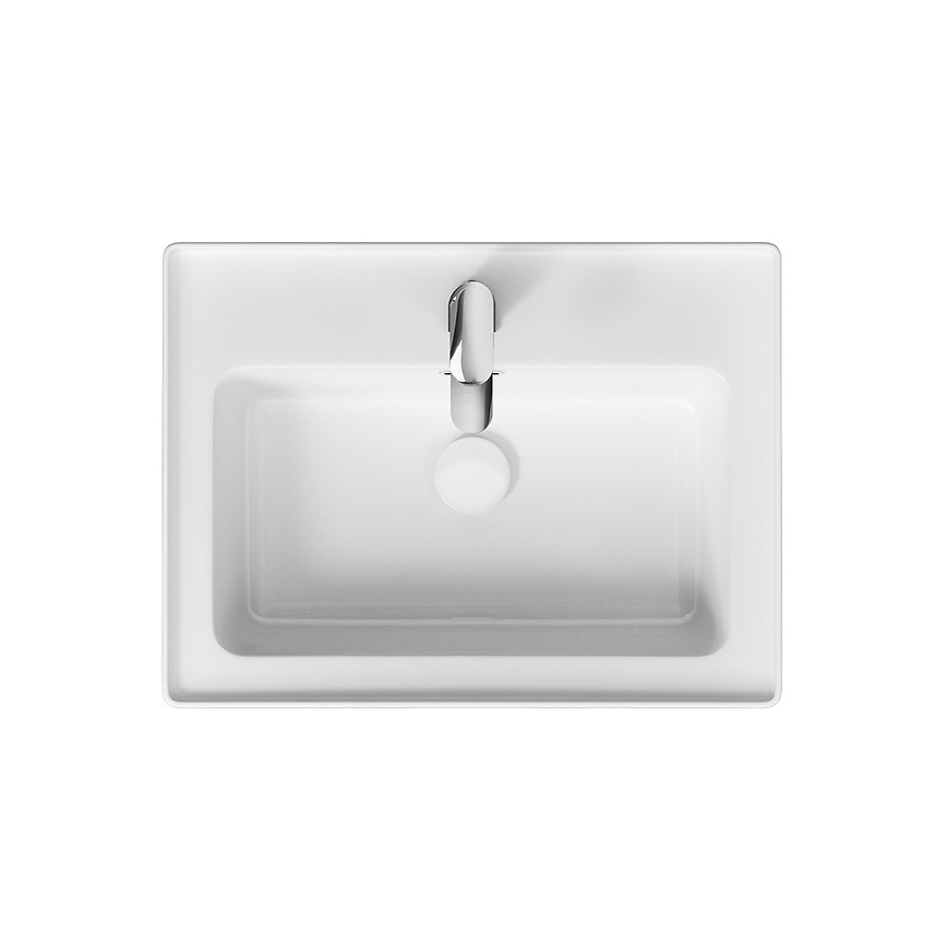 Cersanit K114-006 - Sisseehitatav valamu CREA 44,5x60 cm keraamika/läikiv valge