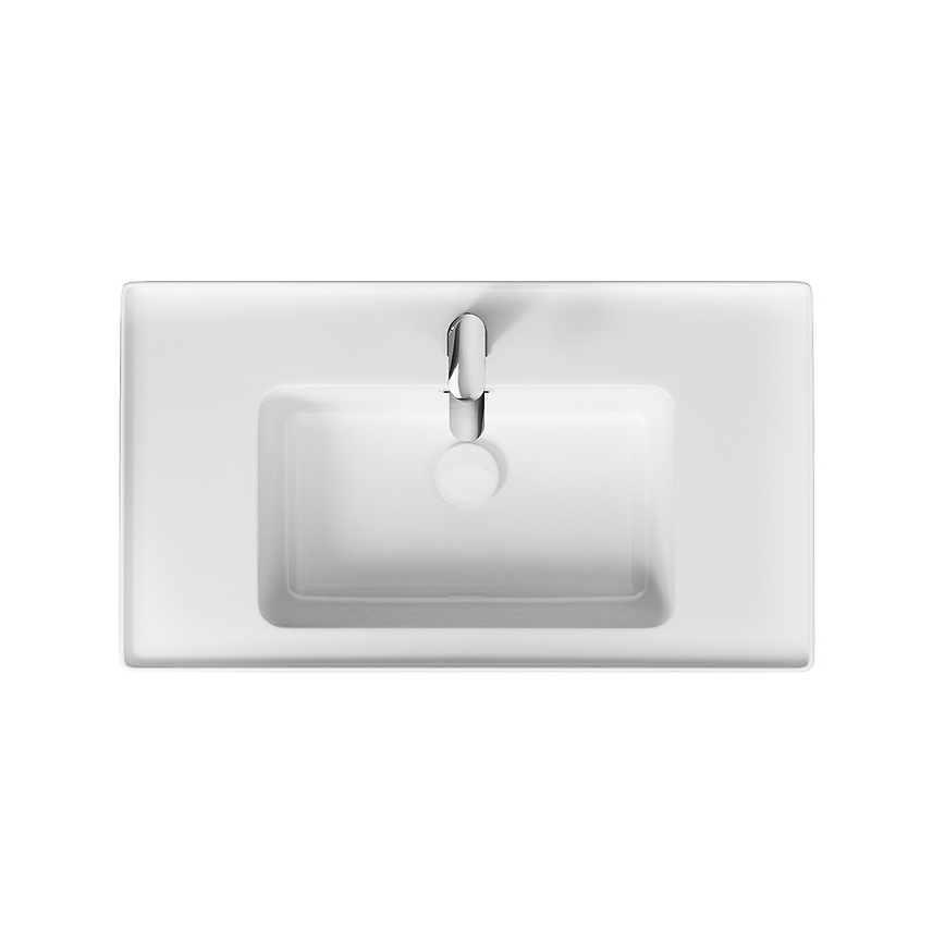 Cersanit K114-017 - Sise paigaldatav valamu CREA 44,5x80,5 cm keraamika/helevalge läikiv