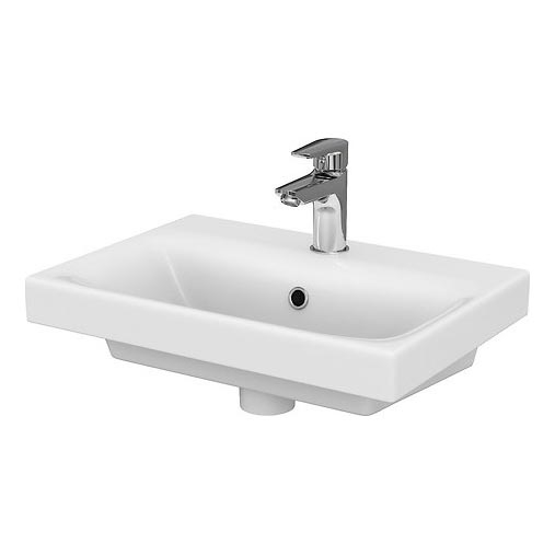 Cersanit K116-008 - Süvistatav valamu MODUO SLIM 35x50 cm keraamika/läikiv valge