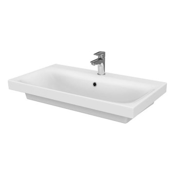 Cersanit K116-013 - Lauale paigaldatav/seinapealne valamu MODUO 45x80 cm keraamika/läikiv valge