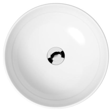Cersanit K116-048 - MODUO lauaplaadi valamukausi läbimõõduga 40 cm, keraamika/hele läikiv valge
