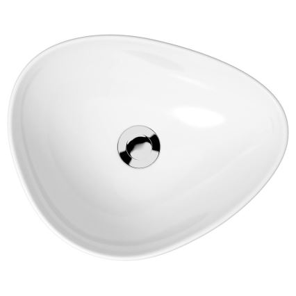 Cersanit K116-051 - Lauaplaadi kraanikauss MODUO 35,5x44 cm keraamika/helevalge läikiv
