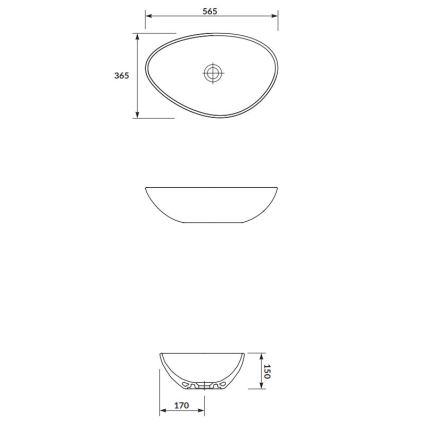 Cersanit K116-052 - Lauaplaadi valam MODUO 36,5x56,5 cm keraamika/helevalge läikiv