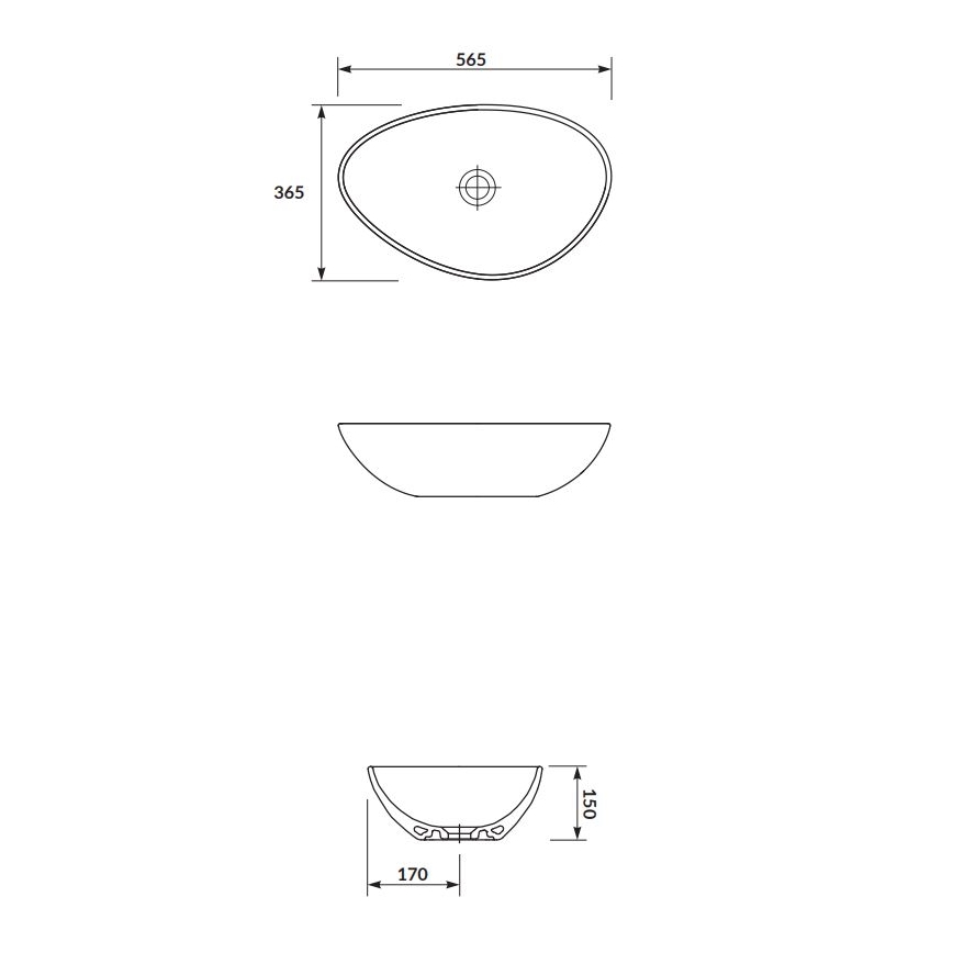 Cersanit K116-052 - Lauaplaadi valam MODUO 36,5x56,5 cm keraamika/helevalge läikiv