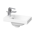 Cersanit K32-001-BOX - Lauale paigaldatav/seinale kinnitatav valamu COMO 22x40 cm keraamika/läikiv valge