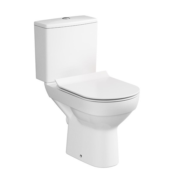 Cersanit K35-037 - põrandale paigaldatav WC-pott koos istmekaane CITY keraamika/valge