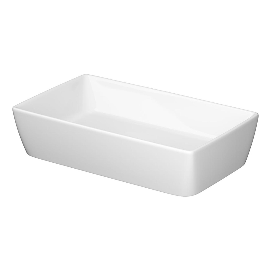 Cersanit K35-047-ECO - Lauapealne valamu CITY 36x60 cm keraamika/läikiv valge