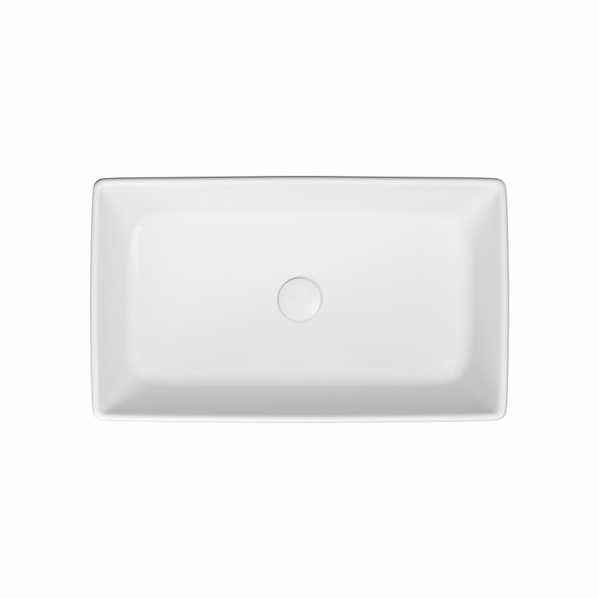 Cersanit K35-047-ECO - Lauapealne valamu CITY 36x60 cm keraamika/läikiv valge