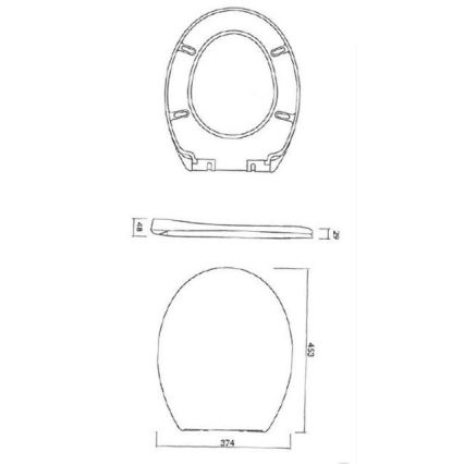 Cersanit K98-0074 - Prill-laud PRESIDENT SoftClose valge