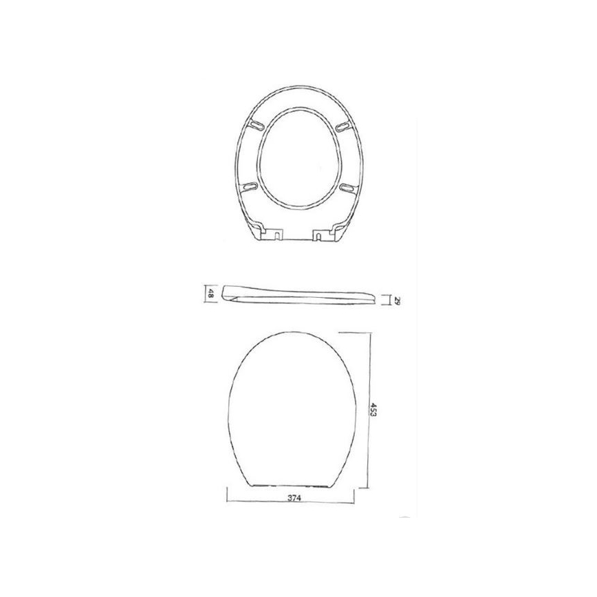 Cersanit K98-0074 - Prill-laud PRESIDENT SoftClose valge