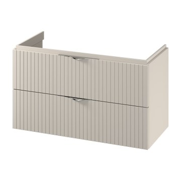 Cersanit S1015-013 - Seinale paigaldatav vannitoakapp valamu alla TIRSO 100x55x45 cm beež