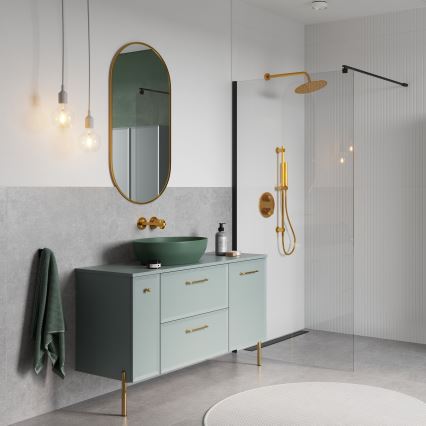 Cersanit S1022-008 - Seinale kinnitatav vannitoakapp MILLE 20x45 cm mündiroheline