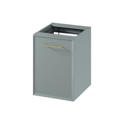 Cersanit S1022-010 - Rippuv vannitoakapp pesukorviga MILLE 40x55x45 cm mündiroheline