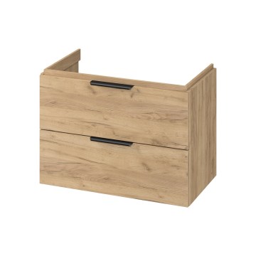Cersanit S598-047-DSM - Seinale kinnitatav valamualune vannitoakapp MALIKA 80x55x45 cm tamm