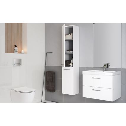 Cersanit S801-149-DSM - Rippuv vannitoakapp valamuga LARA 80x46x45 cm valge