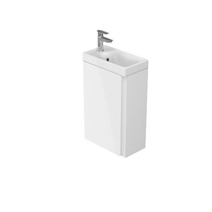 Cersanit S801-218-DSM - seinale paigaldatav vannitoakapp valamuga MODUO SLIM 40 cm läikiv valge