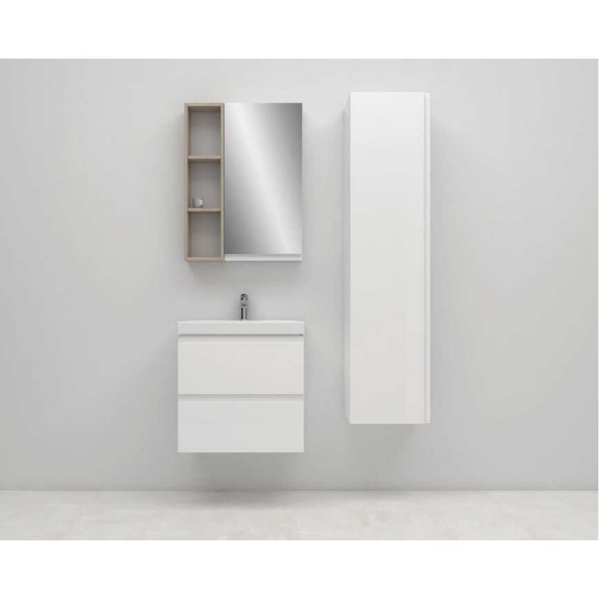 Cersanit S801-229-DSM - Riputatav vannitoakapp valamuga MODUO SLIM 50x62x35 cm, läikiv valge
