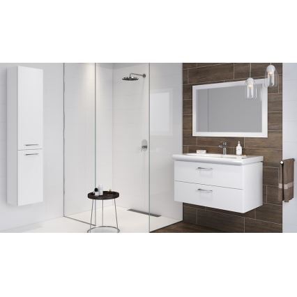 Cersanit S801-338-DSM - seinale paigaldatav vannitoakapp LARA valamuga 80x46x45 cm valge
