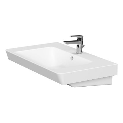 Cersanit S801-338-DSM - seinale paigaldatav vannitoakapp LARA valamuga 80x46x45 cm valge