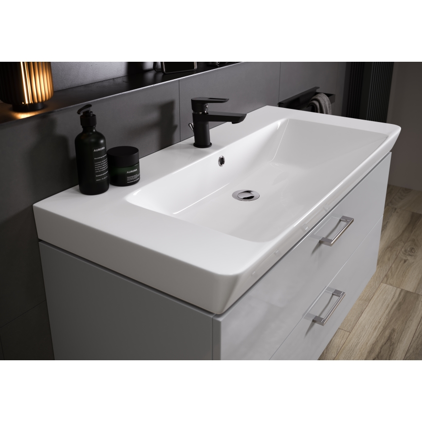 Cersanit S801-338-DSM - Riputatav vannitoakapp koos valamuga LARA 46x80 cm valge