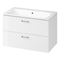 Cersanit S801-538 - Rippuv vannitoakapp koos valamuga NIKO 80x50x45 cm valge