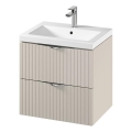 Cersanit S801-541 - Rippuv vannitoakapp koos valamuga TIRSO 60x60x45 cm beež