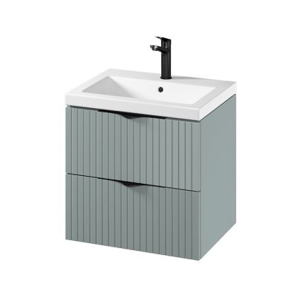 Cersanit S801-544 - Seinale kinnitatav vannitoakapp valamuga TIRSO 60x60x45 cm mintroheline