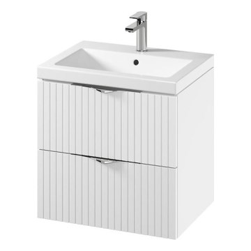Cersanit S801-545 - Riputatav vannitoakapp koos valamuga TIRSO 60x60x45 cm valge