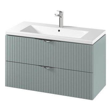 Cersanit S801-546 - Rippuv vannitoakapp koos valamuga TIRSO 100x60x45 cm mintroheline