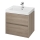 Cersanit S924-008 - Seinale rippuv vannitoakapp valamu alla CREA 60x54x45 cm tamm