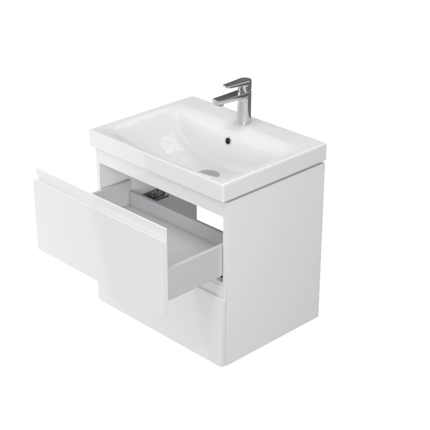 Cersanit S929-010 - Riputatav vannitoakapp valamu alla MODUO 57x59,5 cm läikiv valge