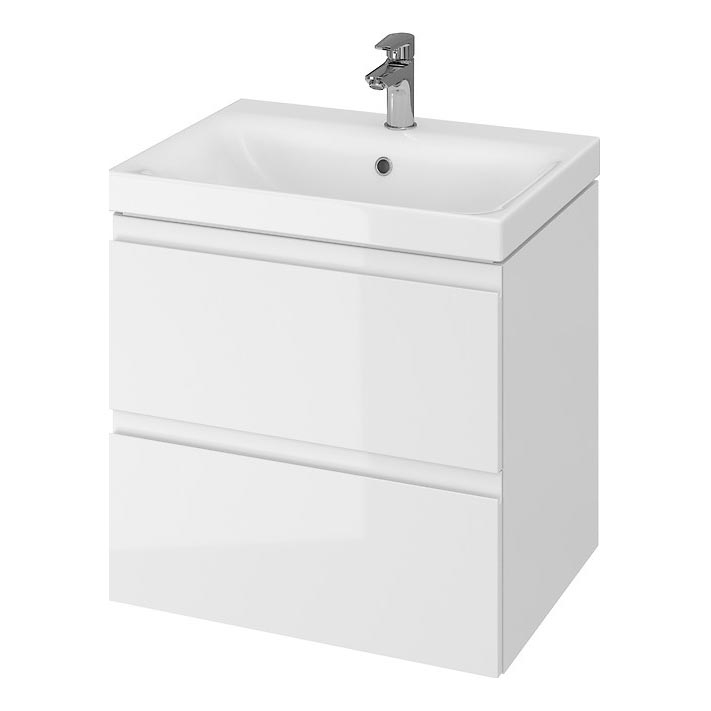 Cersanit S929-010 - Riputatav vannitoakapp valamu alla MODUO 57x59,5 cm läikiv valge