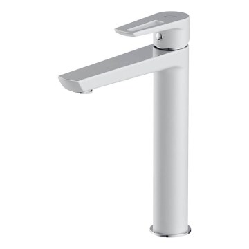 Cersanit S951-355 - Valamu kraan MILLE 27 cm valge + äravool