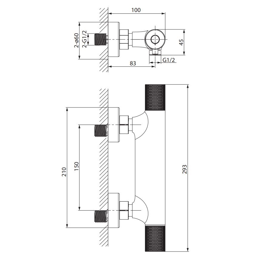 Cersanit S951-581 - Termostaadiga dušikraan ZEN läikiv kroom