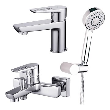 Cersanit S952-003 -Vannikomplekt koos kraaniga + valamu kraan MILLE läikiv kroom
