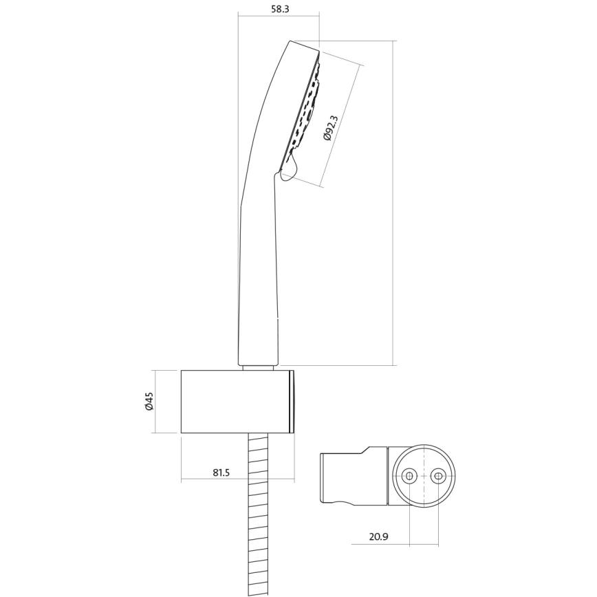 Cersanit S952-003 -Vannikomplekt koos kraaniga + valamu kraan MILLE läikiv kroom