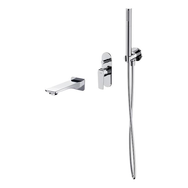 Cersanit S952-036 - Vannikomplekt varjatud kraaniga CITY läikiv kroom