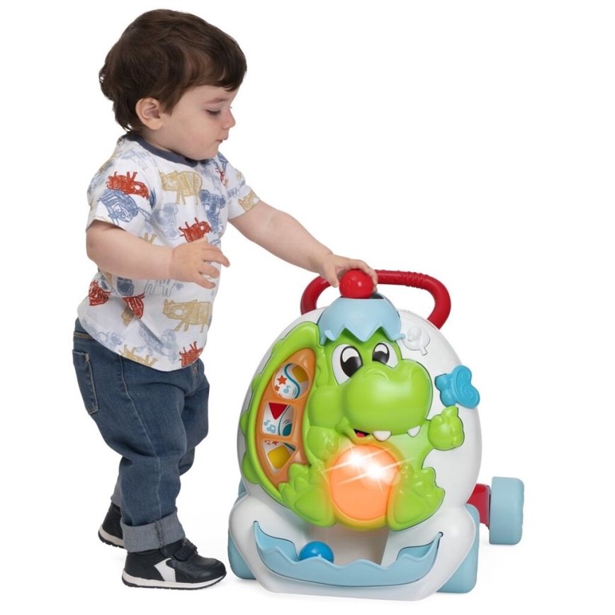 Chicco - Käimistugi koos tegevustega ja zvukem 2in1 DINO 2xAA