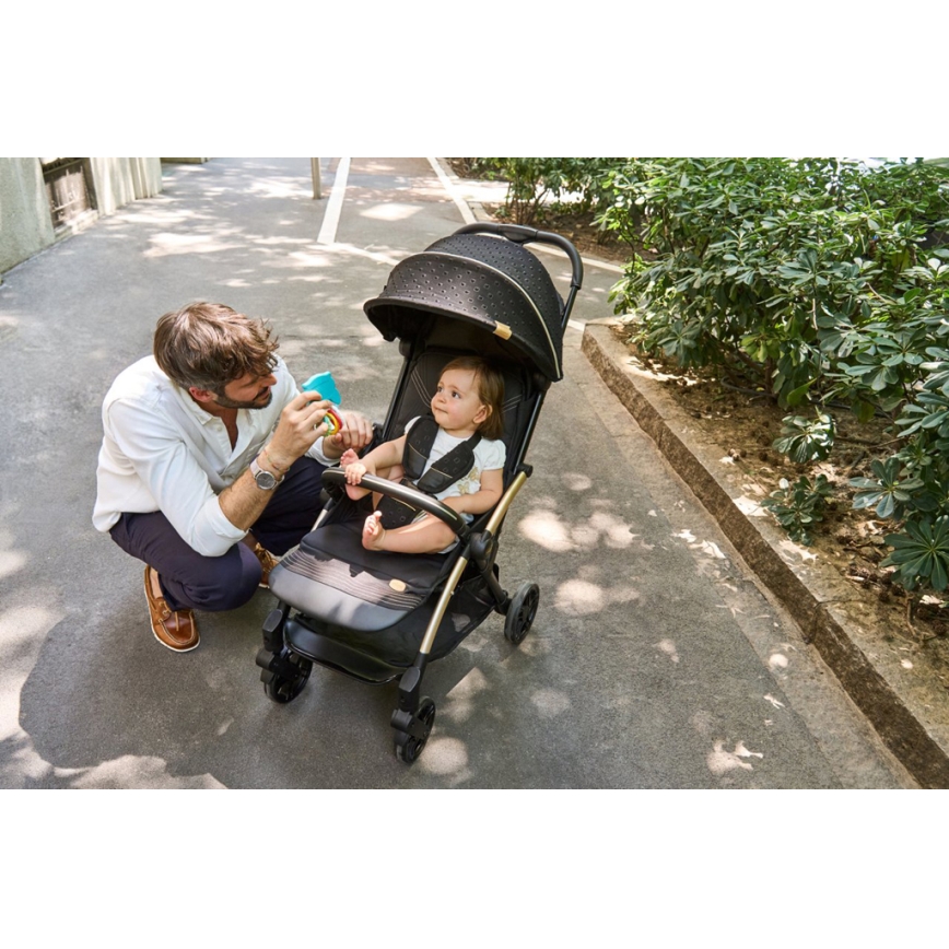 Chicco - Käru GOODY XPLUS Black Re_Lux Eco+ + jooksuratas ALL AROUND