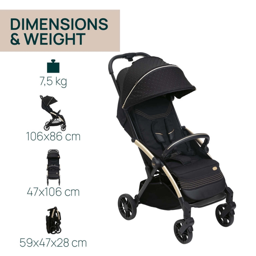 Chicco - Käru GOODY XPLUS Black Re_Lux Eco+ + jooksuratas ALL AROUND