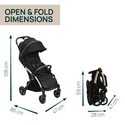 Chicco - Käru GOODY XPLUS Black Re_Lux Eco+ + jooksuratas ALL AROUND