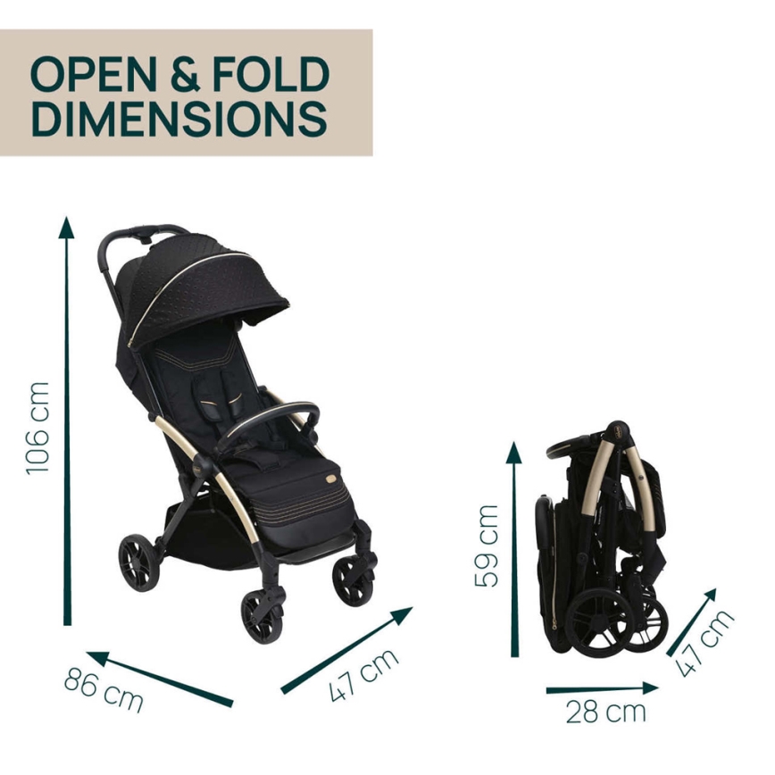 Chicco - Käru GOODY XPLUS Black Re_Lux Eco+ + jooksuratas ALL AROUND