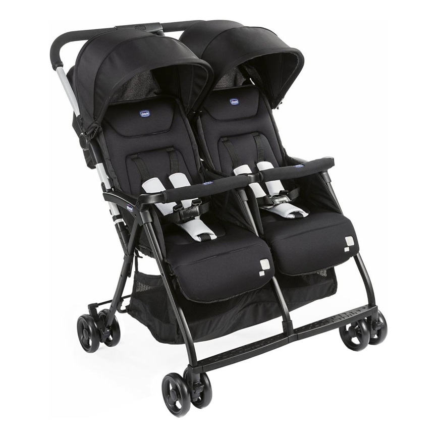 Chicco - Käru kaksikutele OHLALA TWIN Black Öö must