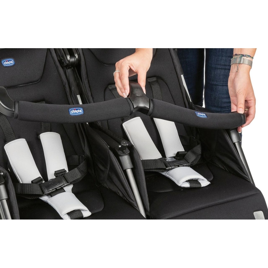 Chicco - Käru kaksikutele OHLALA TWIN Black Öö must