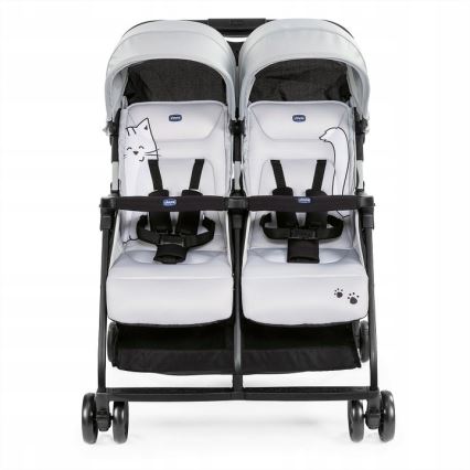 Chicco - Käru kaksikutele OHLALA TWIN Silver Kass hõbedane
