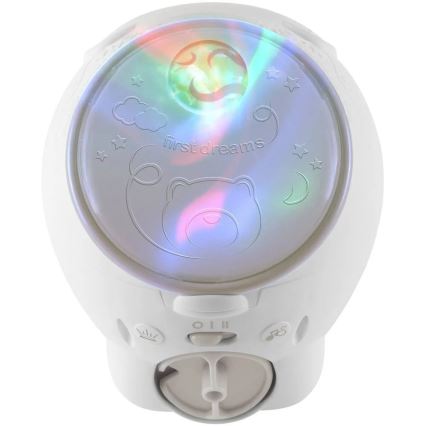 Chicco - Projektor lastele 2in1 POLAR BEAR 3xAA beež