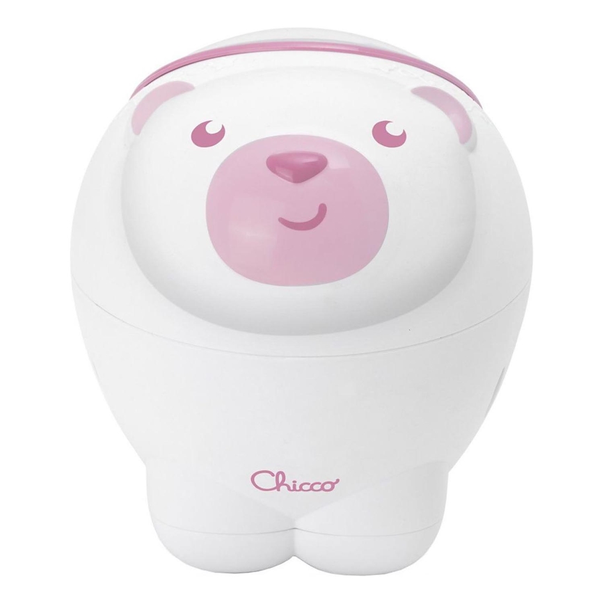 Chicco - Projektor lastele 2in1 POLAR BEAR 3xAA roosa