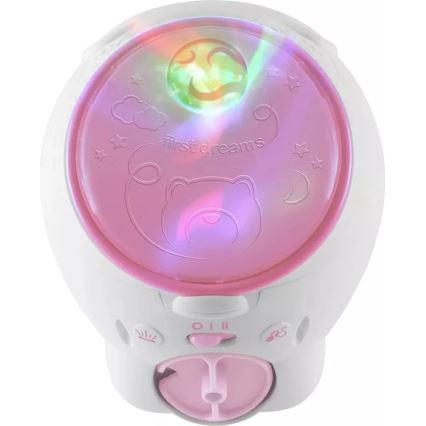 Chicco - Projektor lastele 2in1 POLAR BEAR 3xAA roosa