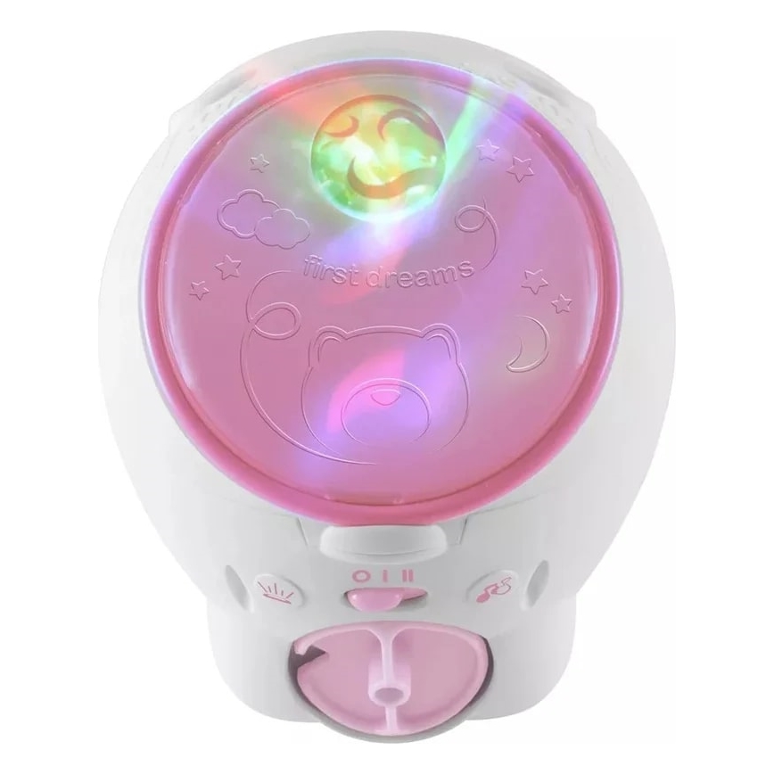 Chicco - Projektor lastele 2in1 POLAR BEAR 3xAA roosa
