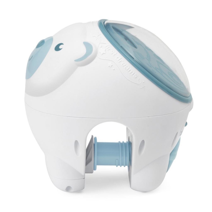Chicco - Projektor lastele 2in1 POLAR BEAR 3xAA sinine